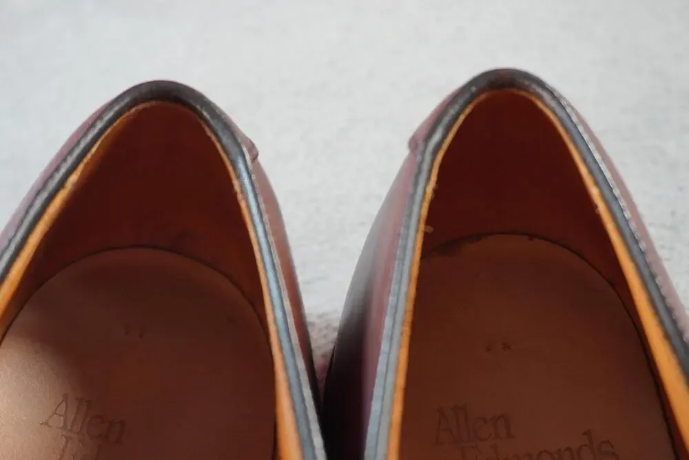 Allen Edmonds Park Avenue Shoes Mens Size 12 Brown Leather Dress Oxford Cap Toe